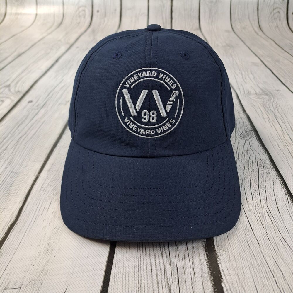 Vineyard Vines 98 Cap Hat Adult Adjustable Adult Blue Polyester